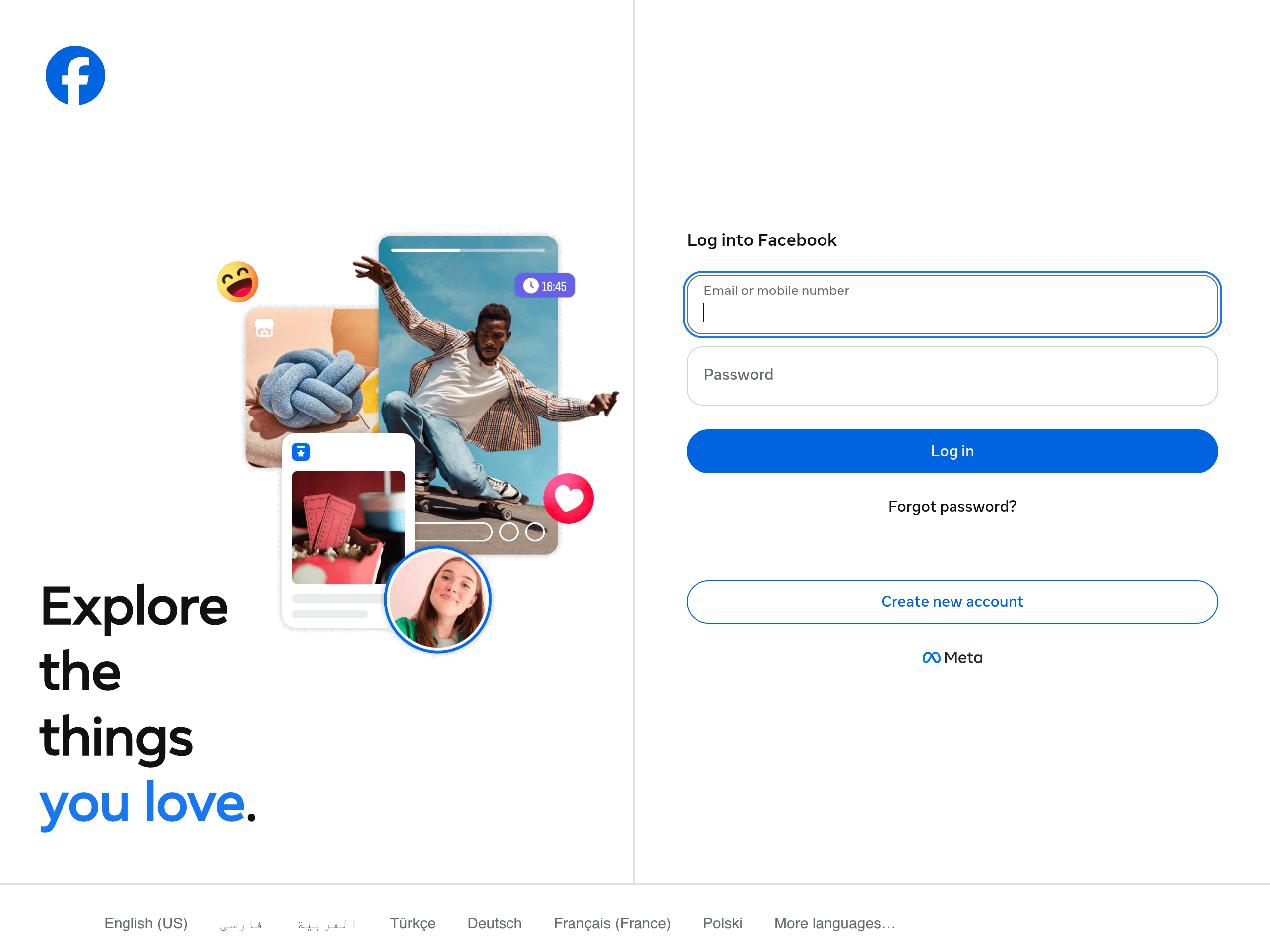 Facebook profile