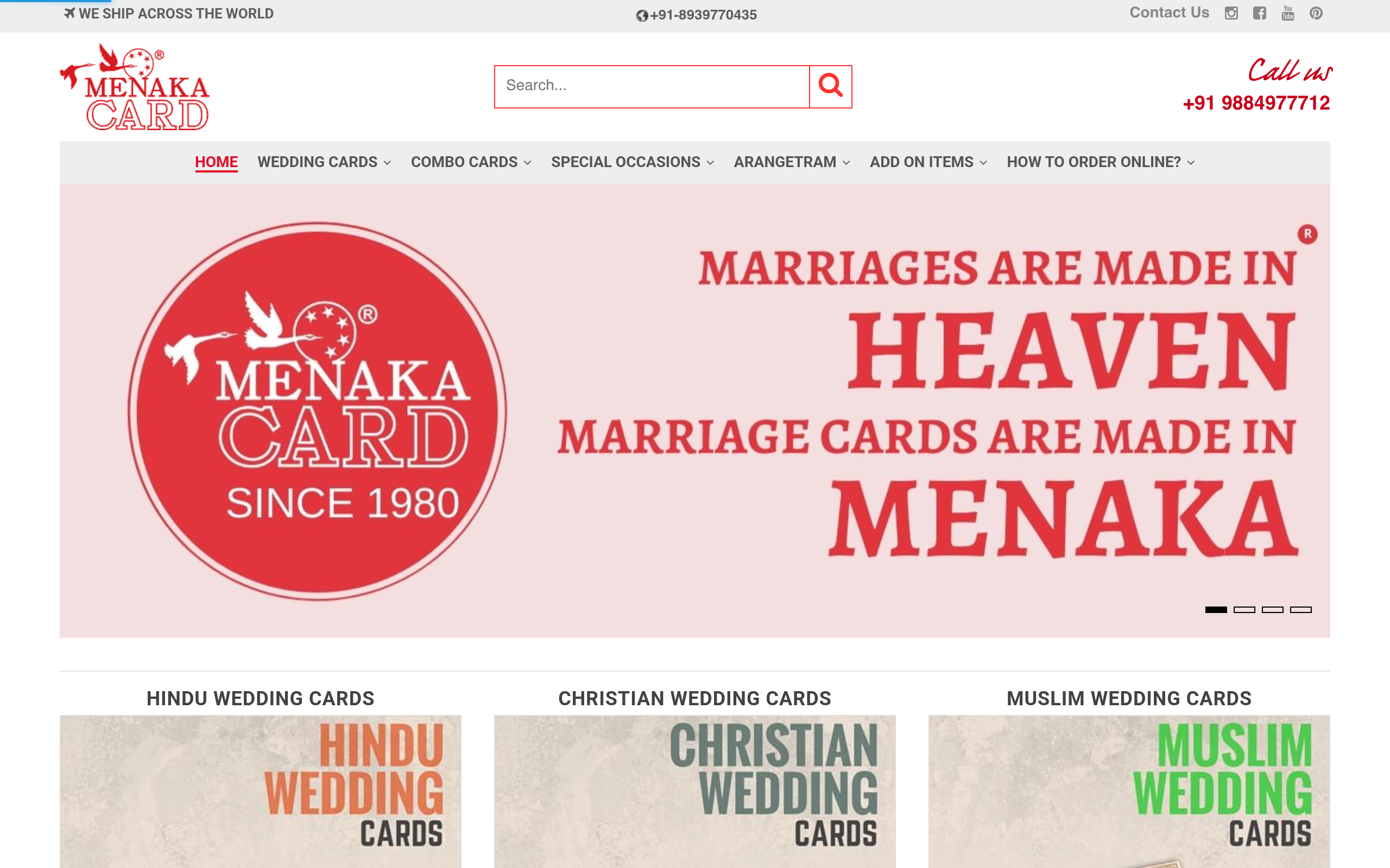 Desktop storefront view