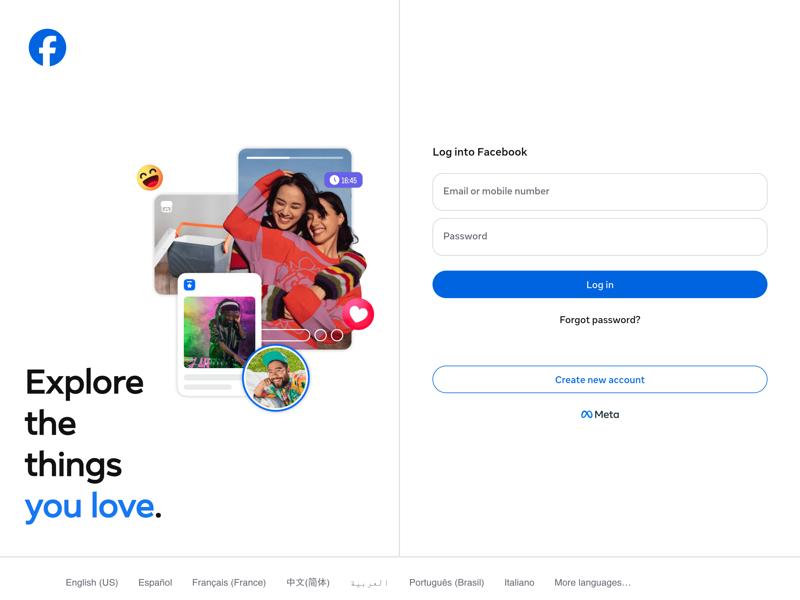 Facebook profile